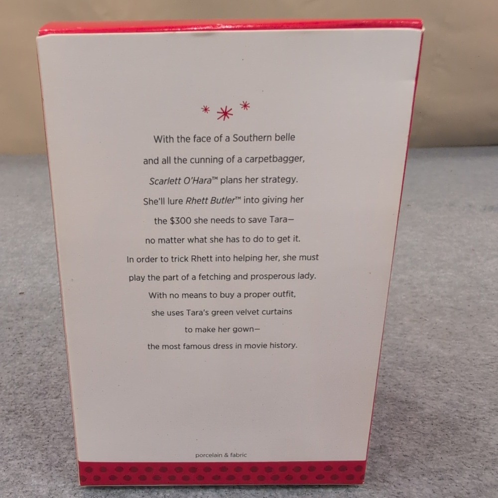 Hallmark Keepsake Gone With the Wind Scarlett's Green Gown Christmas Ornament - Picture 2 of 3